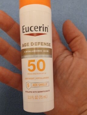 Eucerin Age Defense SPF 50 Hyaluronic Acid Sunscreen Lotion